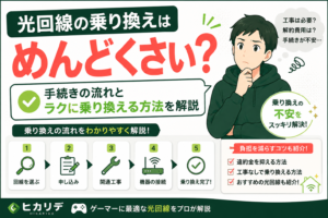 光回線　乗り換え　めんどくさい