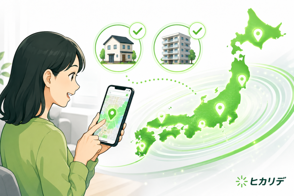エリア確認・提供エリア