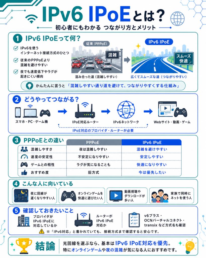 IPv6 IPoEとは？