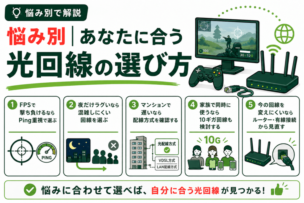 悩み別の選び方