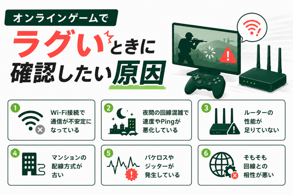 ラグい原因