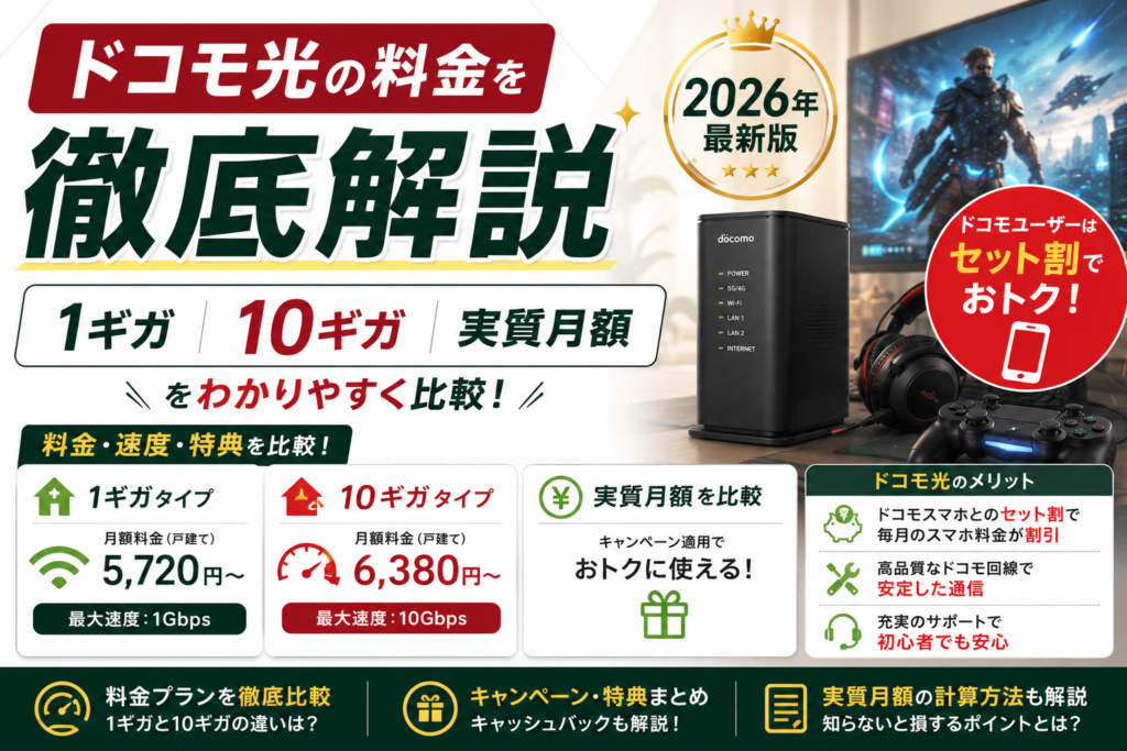 ドコモ光料金
