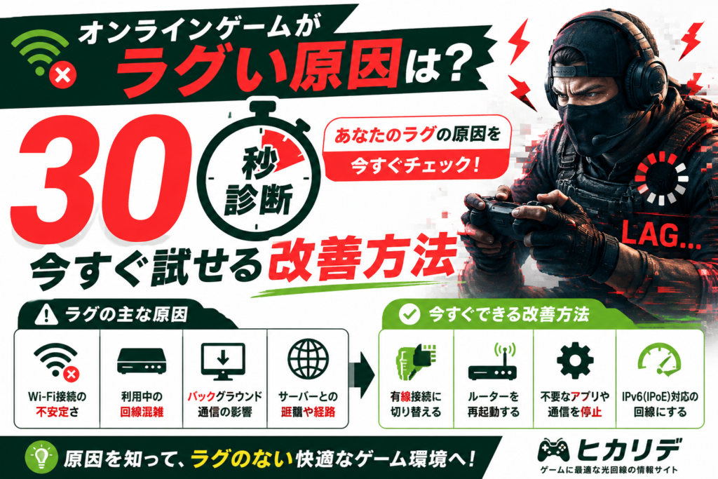 オンラインゲーム　ラグい