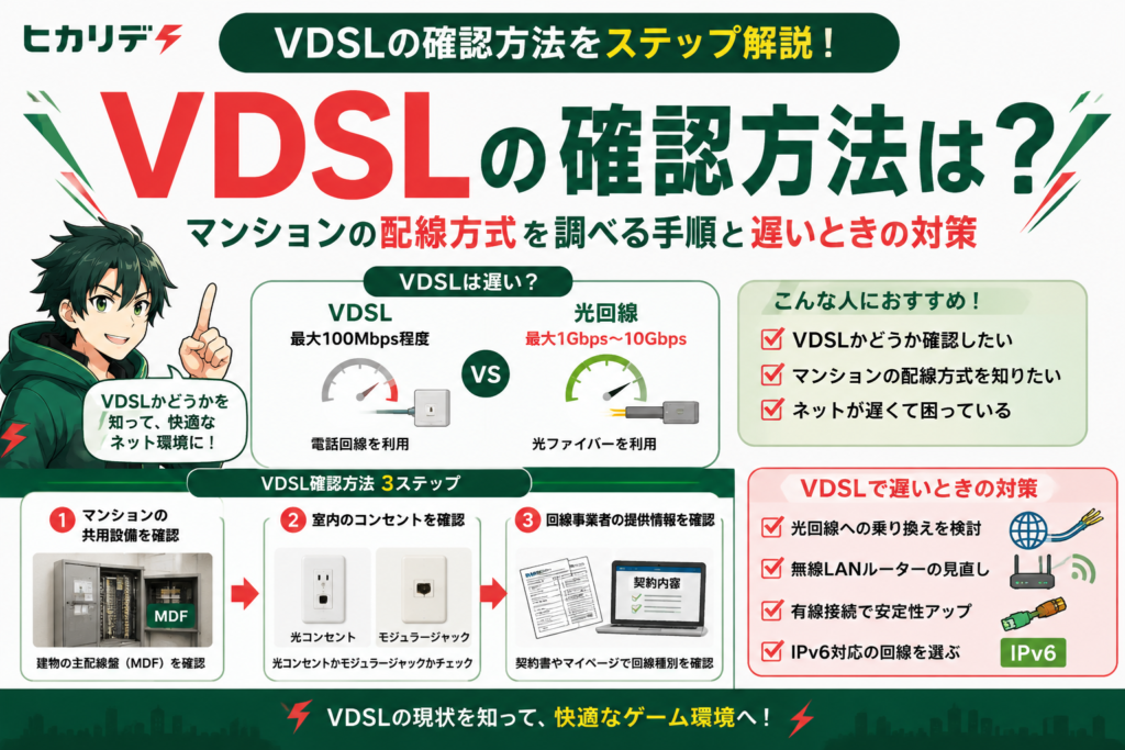 VDSL　確認