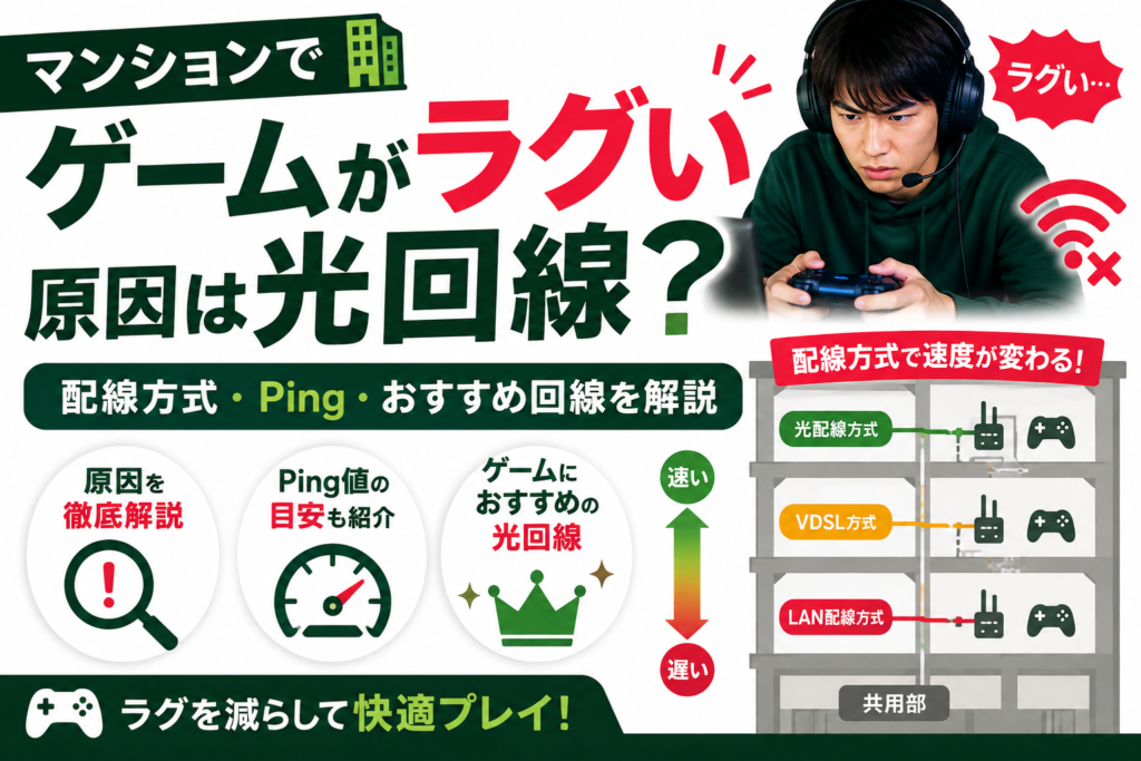 マンション　ゲーム　光回線