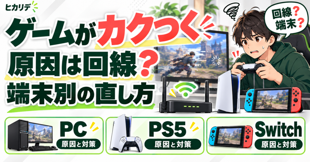 ゲームのカクつき原因と端末別対策